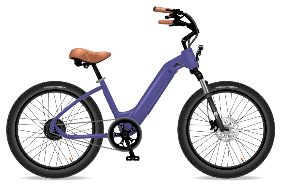 Model R E-Bike in Purple
