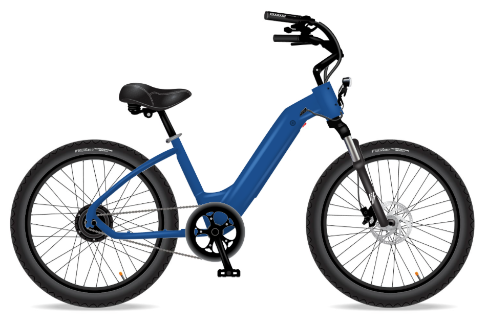 Model R E-Bike in Blue