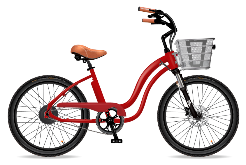 Model Y E-Bike in Red